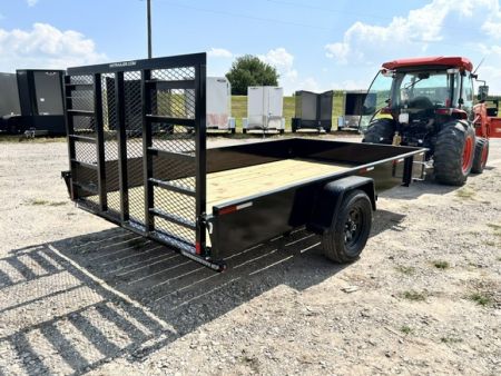 New 2027 H&H Trailers 82X12 SOLID SIDE W/LADDER GATE Utility Trailer