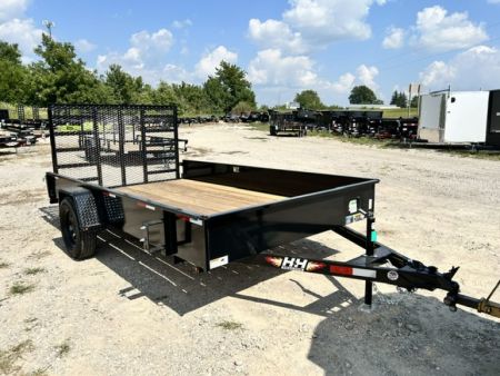 New 2027 H&H Trailers 82X12 SOLID SIDE W/LADDER GATE Utility Trailer