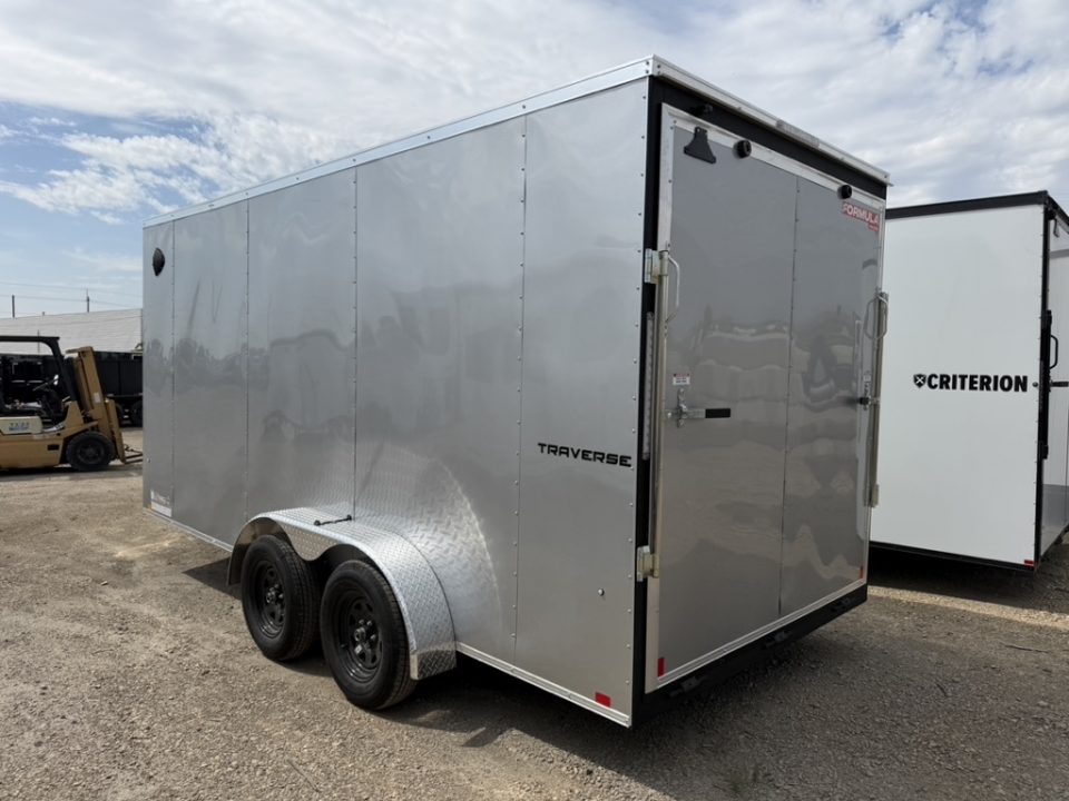 New 2027 Formula Trailers 7X16 TRAVERSE FLAT TOP V-NOSE 7K