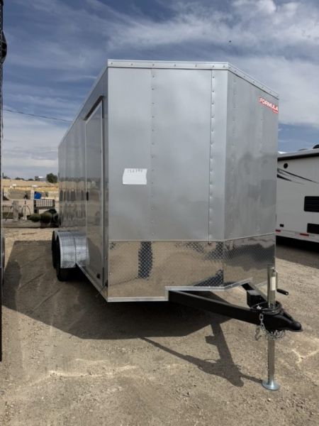 New 2027 Formula Trailers 7X16 TRAVERSE FLAT TOP V-NOSE 7K
