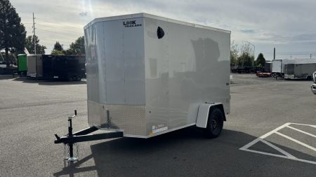New 2027 Look Trailers 6 x 10 ST DLX Flat Top V-Nose 3K Cargo / Enclosed Trailer