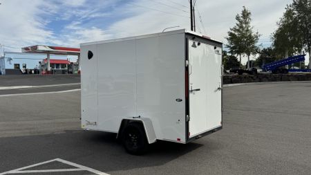 New 2027 Look Trailers 6 x 10 ST DLX Flat Top V-Nose 3K Cargo / Enclosed Trailer