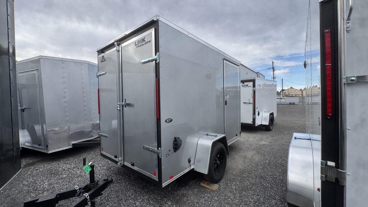 New 2027 Look Trailers 6 x 10 ST DLX Flat Top V-Nose 3K Cargo / Enclosed Trailer