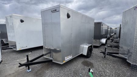 New 2027 Look Trailers 6 x 10 ST DLX Flat Top V-Nose 3K Cargo / Enclosed Trailer