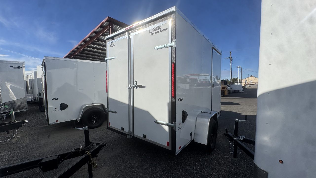 New 2027 Look Trailers 6 x 10 ST DLX Flat Top V-Nose 3K Cargo / Enclosed Trailer