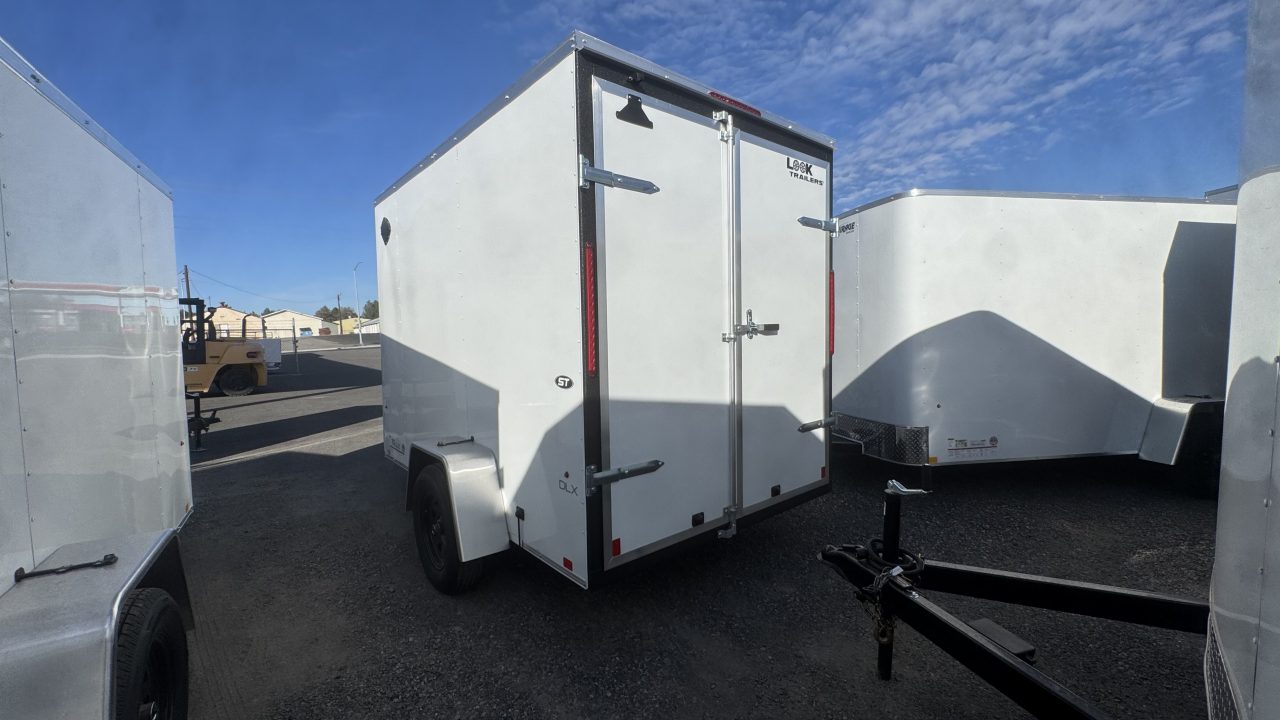 New 2027 Look Trailers 6 x 10 ST DLX Flat Top V-Nose 3K Cargo / Enclosed Trailer