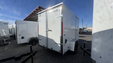 New 2027 Look Trailers 6 x 10 ST DLX Flat Top V-Nose 3K Cargo / Enclosed Trailer