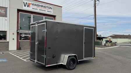 New 2027 Look Trailers 6 x 12 ST DLX Flat Top V-Nose 3K Cargo / Enclosed Trailer