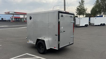 New 2027 Look Trailers 5X8 ST DLX FLAT TOP V-NOSE 3K Cargo / Enclosed Trailer