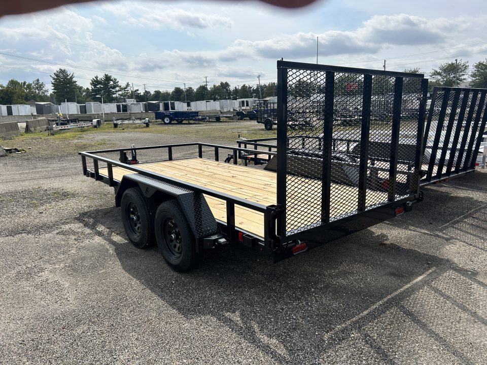 New 2027 Liberty 7 X 14 FT UTILITY TRAILER TUBE RAIL HD SPRING ASSIST RAMP