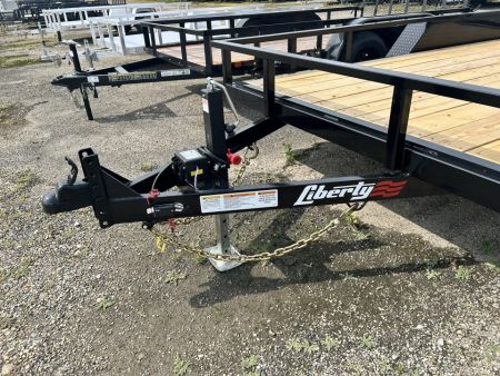New 2027 Liberty 7 X 14 FT UTILITY TRAILER TUBE RAIL HD SPRING ASSIST RAMP