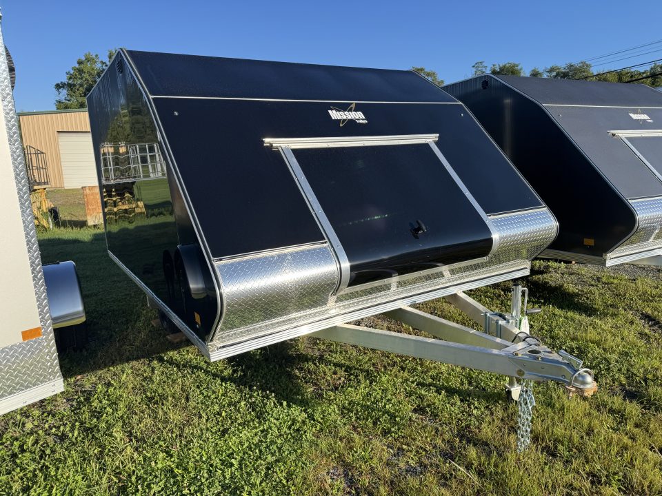 New 2027 Mission MFS 102X12 CROSSOVER Snowmobile Trailer CALIBER PACKAGE OF TRACK MATS AND SKI GUIDES