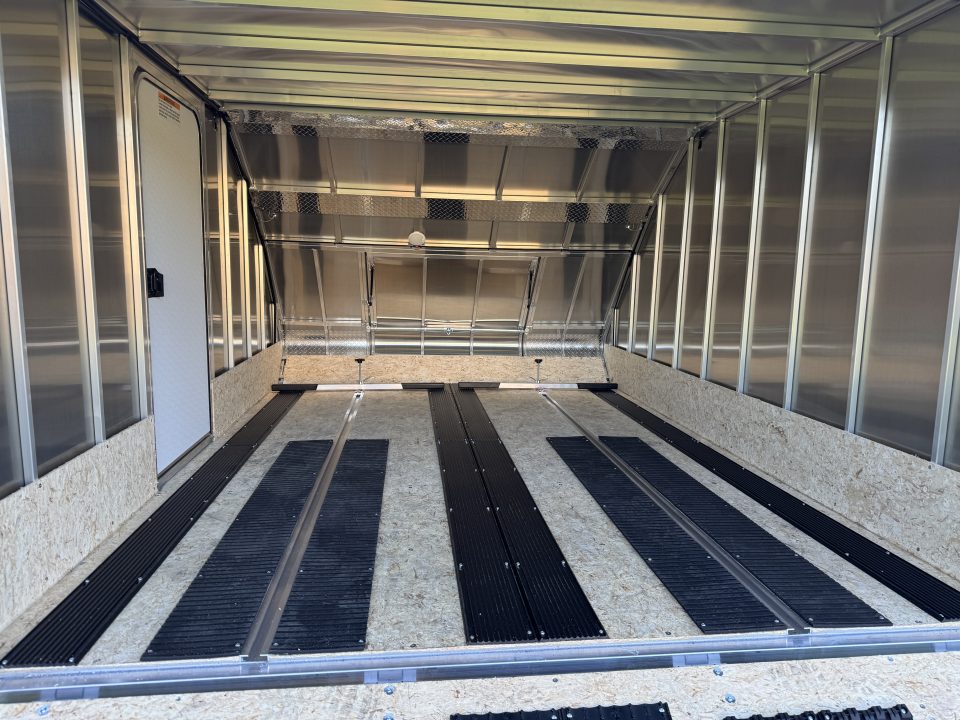 New 2027 Mission MFS 102X12 CROSSOVER Snowmobile Trailer CALIBER PACKAGE OF TRACK MATS AND SKI GUIDES
