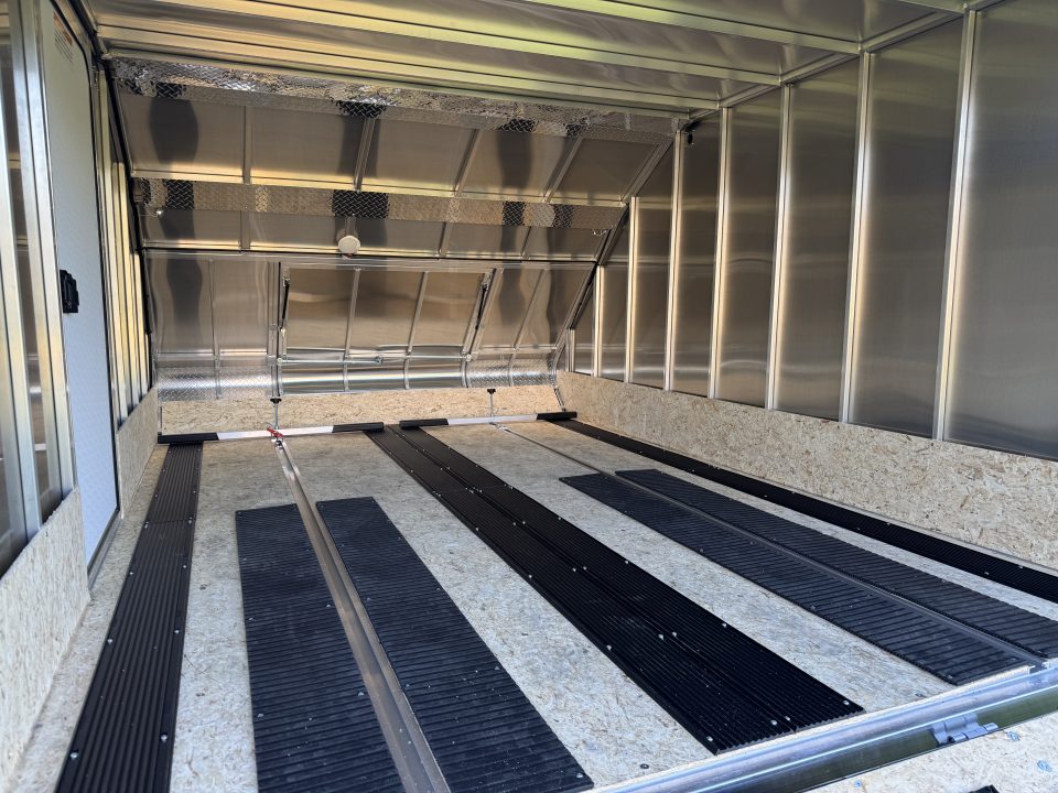 New 2027 Mission MFS 102X12 CROSSOVER Snowmobile Trailer CALIBER PACKAGE OF TRACK MATS AND SKI GUIDES