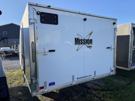 New 2027 Mission MFS 102X12 CROSSOVER Snowmobile Trailer CALIBER PACKAGE OF TRACK MATS AND SKI GUIDES