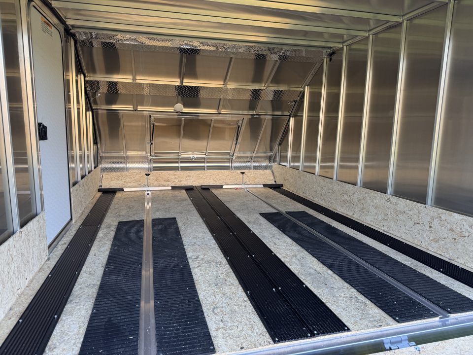 New 2027 Mission MFS 102X12 CROSSOVER Snowmobile Trailer CALIBER PACKAGE OF TRACK MATS AND SKI GUIDES