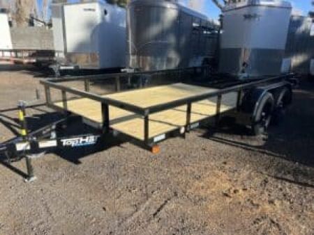 New 2026 Top Hat Trailers 77X16 LDT Flatbed Utility Trailer Utility Trailer