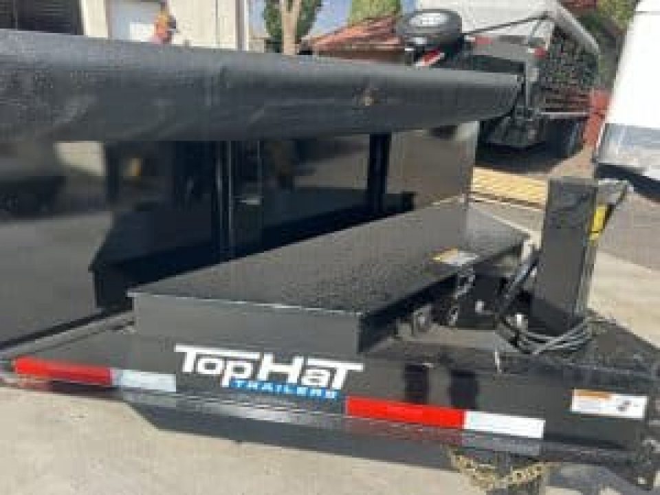 New 2026 Top Hat Trailers 7X16 Dump Trailer 14K Low profile tarp, ramps - 255120