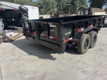 New 2026 Top Hat Trailers 7X16 Dump Trailer 14K Low profile tarp, ramps - 255120
