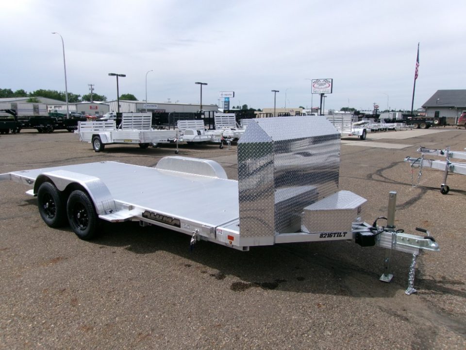 New 2027 Aluma 8216ANV-TILT-TA-EL-RTD Car Hauler