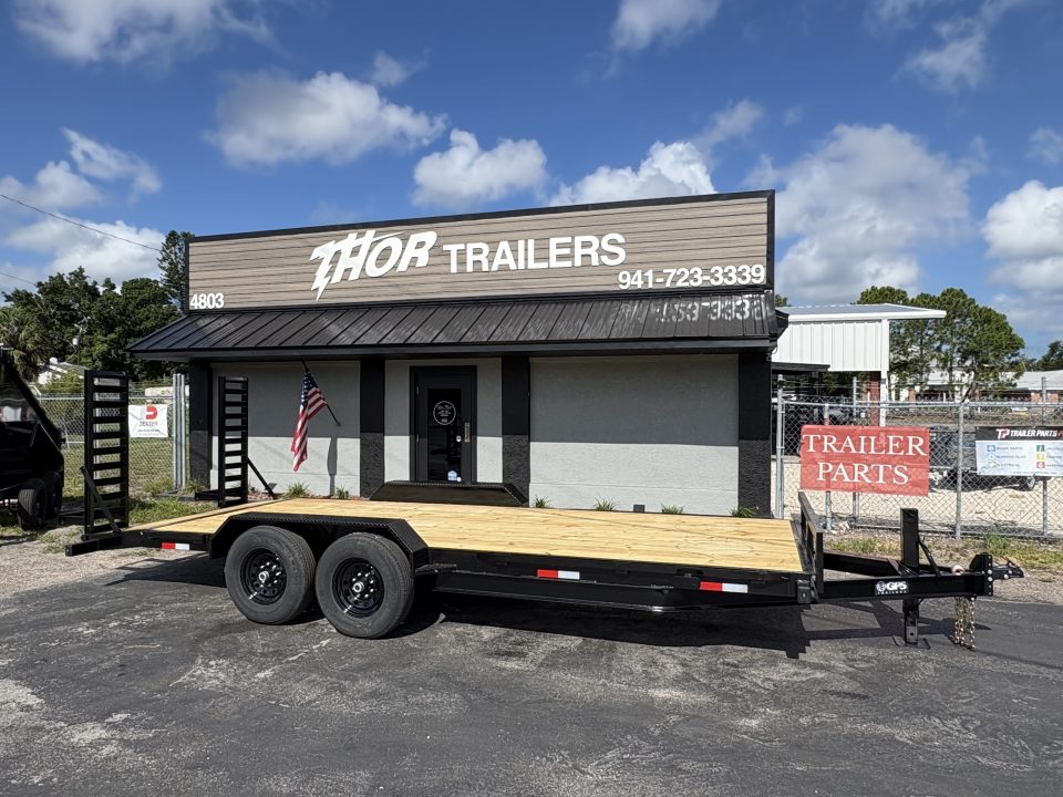 New 2027 GPS Trailers 7X20 TA 14K EQUIPMENT FLATBED Equipment Trailer