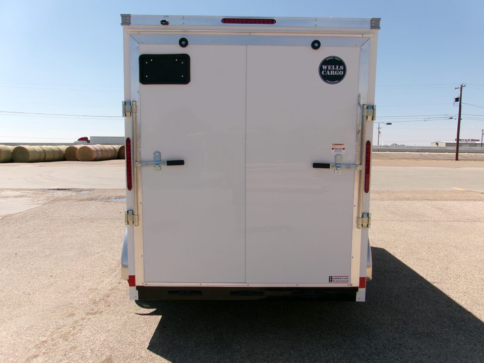 New 2027 Wells Cargo 6x12x6.5 Cargo w/ ramp & SCREWLESS .080 Panels