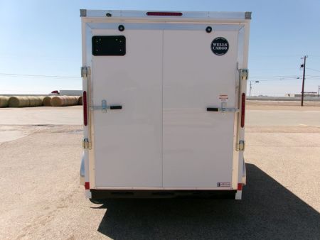 New 2027 Wells Cargo 6x12x6.5 Cargo w/ ramp & SCREWLESS .080 Panels