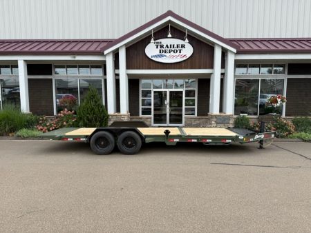 New Liberty 6'11  x 22' Split Deck I-Beam Tilt Trailer 17.5K