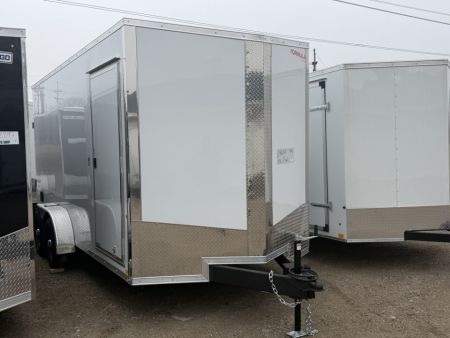 New 2026 FORMULA TRAILERS 7 x 16 Cargo / Enclosed Trailer with 7ft Interior with Ramp Door - UPGRADED MODEL 10K GVW
