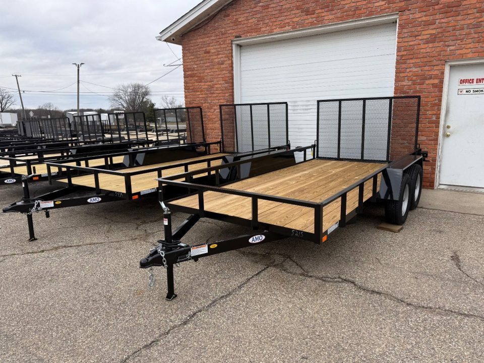 New 2027 AMO 6.4 x 14 A.M.O. Tandem Landscape Trailer - 2 Axle Brake Landscape Trailer