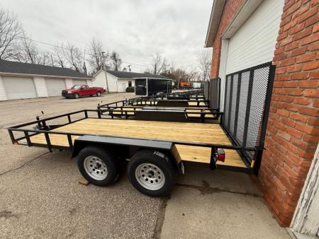 New 2027 AMO 6.4 x 14 A.M.O. Tandem Landscape Trailer - 2 Axle Brake Landscape Trailer