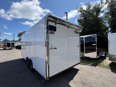 New 2027 8.5 x 20 10K GVW Formula Traverse Enclosed Trailer with ramp 7ft interior