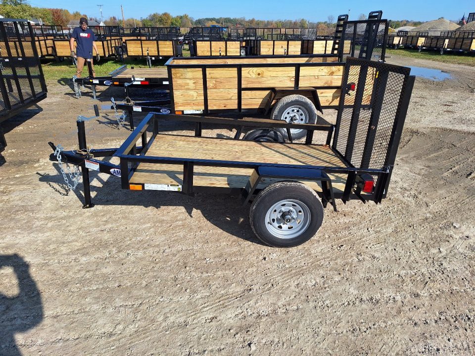 New 2027 AMO 4x6 Light Duty 2K Lowside Landscape Trailer