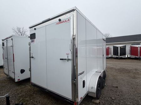 New 2026 FORMULA TRAILERS 7 x 14 Cargo / Enclosed Trailer with 7ft Interior with Ramp Door - UPGRADED MODEL- MONROE ONLY SALE UNIT !!