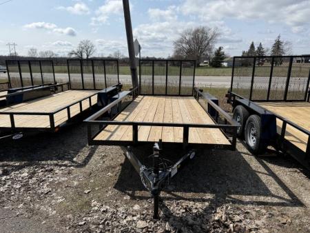 New 2027 AMO 6.4 x 16 A.M.O. Tandem Landscape Trailer - 1 Axle Brake Landscape Trailer