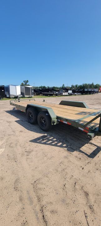 New 2026 Load Trail 83X20 ARMY GREEN 14K Equipment Trailer