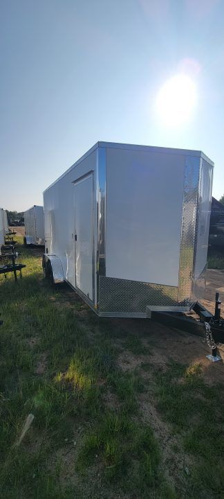New 2027 Formula Trailers 7X16 WHITE 7K RAMP Cargo / Enclosed Trailer