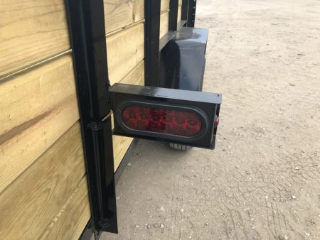 New 2026 AMO 6.4X14 Woodside w/ LED Lights and Spring Assist Landscape Trailer