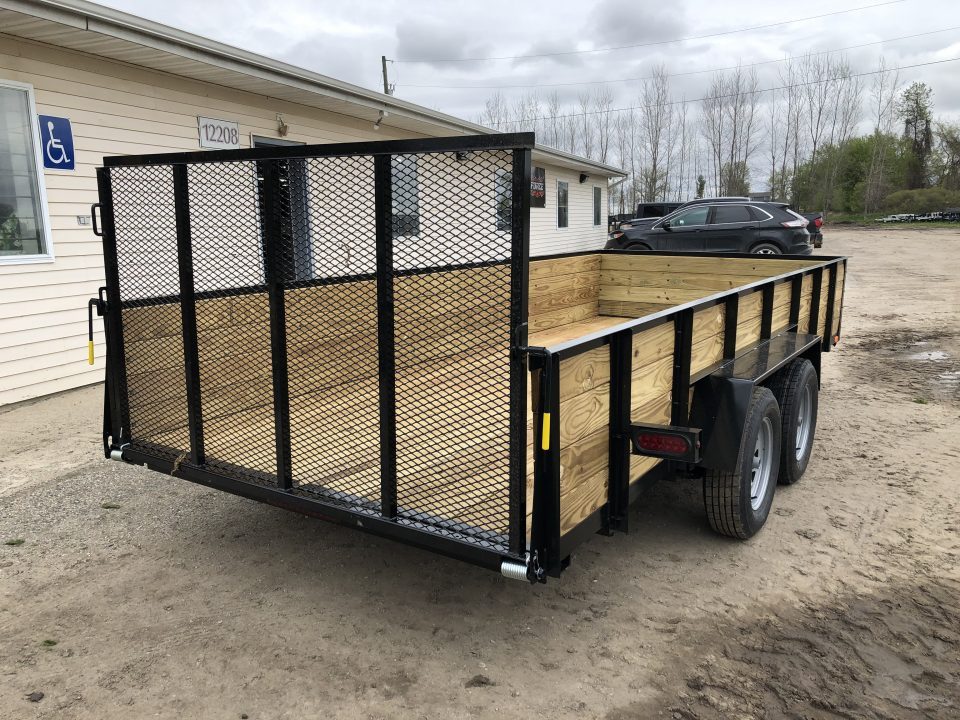 New 2026 AMO 16' 2 BRAKE WOODSIDE Landscape Trailer