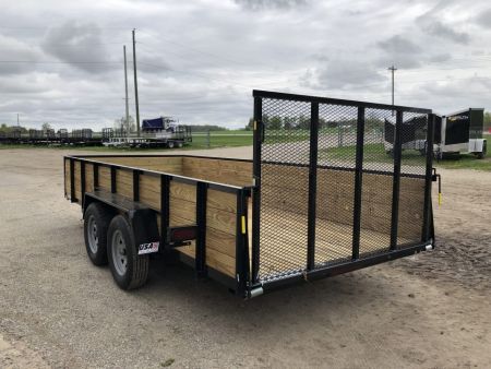 New 2026 AMO 16' 2 BRAKE WOODSIDE Landscape Trailer