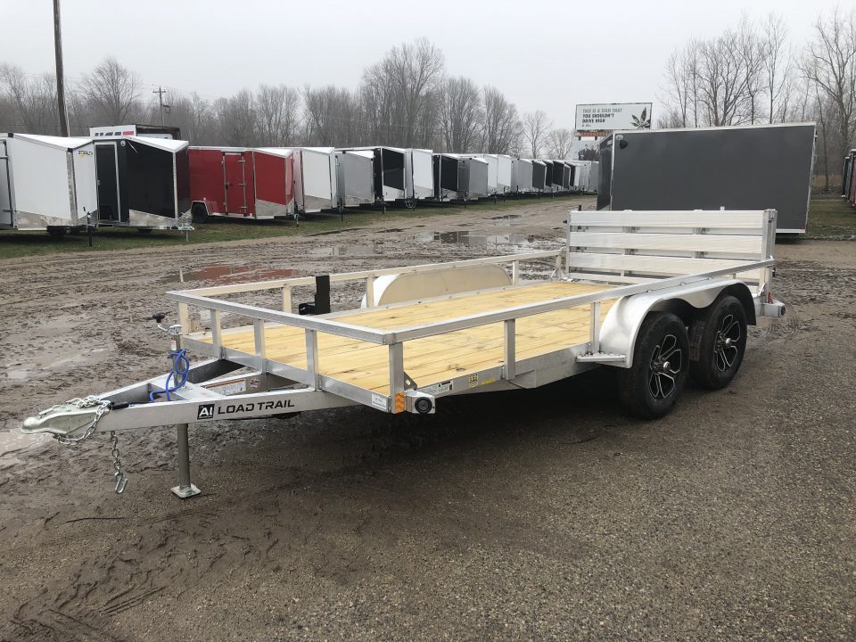 New 2026 Load Trail 83X14 Alum. w/ BI-Fold Gate Landscape Trailer
