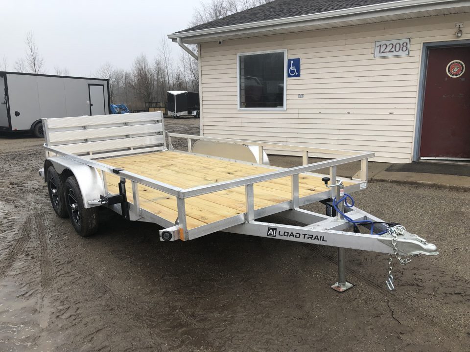 New 2026 Load Trail 83X14 Alum. w/ BI-Fold Gate Landscape Trailer