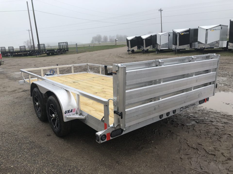 New 2026 Load Trail 83X14 Alum. w/ BI-Fold Gate Landscape Trailer