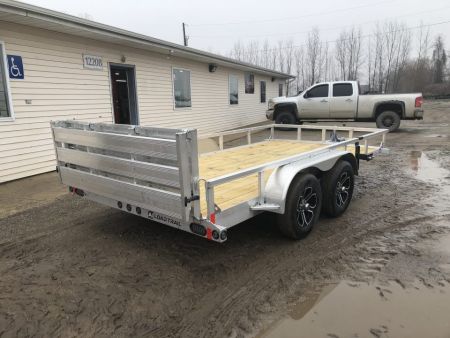 New 2026 Load Trail 83X14 Alum. w/ BI-Fold Gate Landscape Trailer