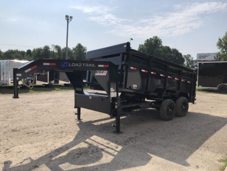 New 2027 Load Trail 14' 14k W/ 4' SIDES DUMP Gooseneck Bodies