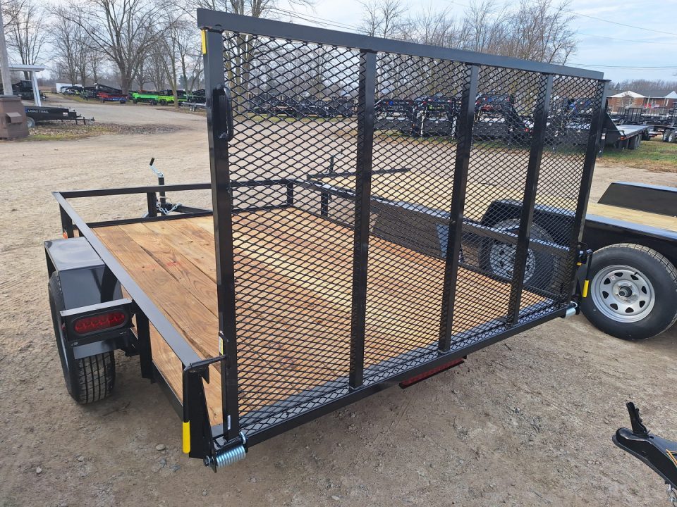 New 2026 AMO 82x10' Lowside Landscape Trailer W/2" Floor, Led Lights And Spring Assist Gate