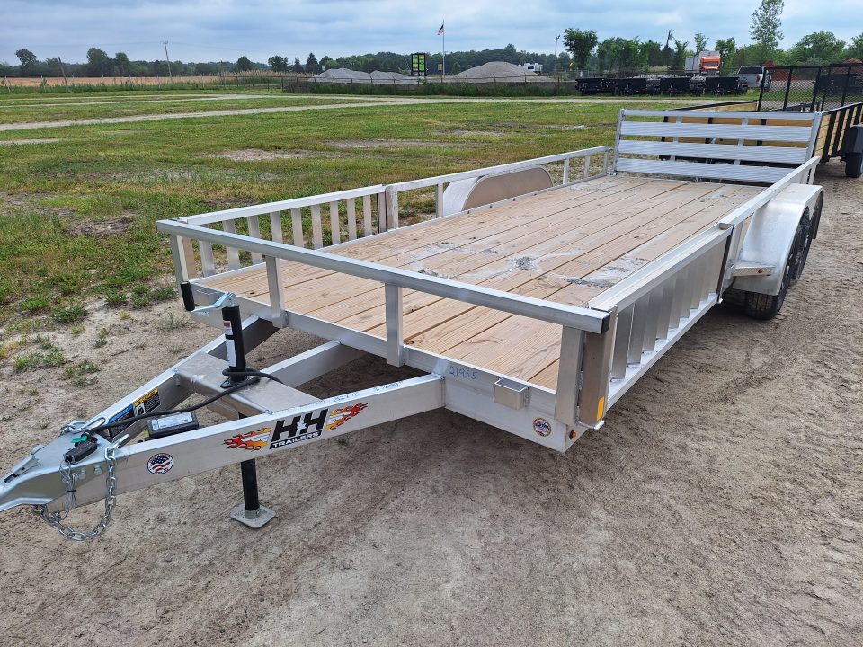 New 2026 H&H Trailers 82x18 Aluminum ATV / Landscape Trailer