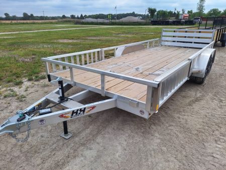 New 2026 H&H Trailers 82x18 Aluminum ATV / Landscape Trailer