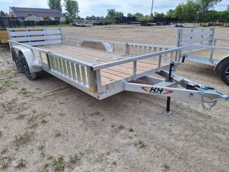 New 2026 H&H Trailers 82x18 Aluminum ATV / Landscape Trailer