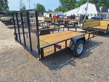 New 2026 AMO 82x12 Single Axle Landscape Trailer W/Led Lights 2" Floor